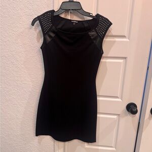 Express Black Studded Sleeveless Blouse